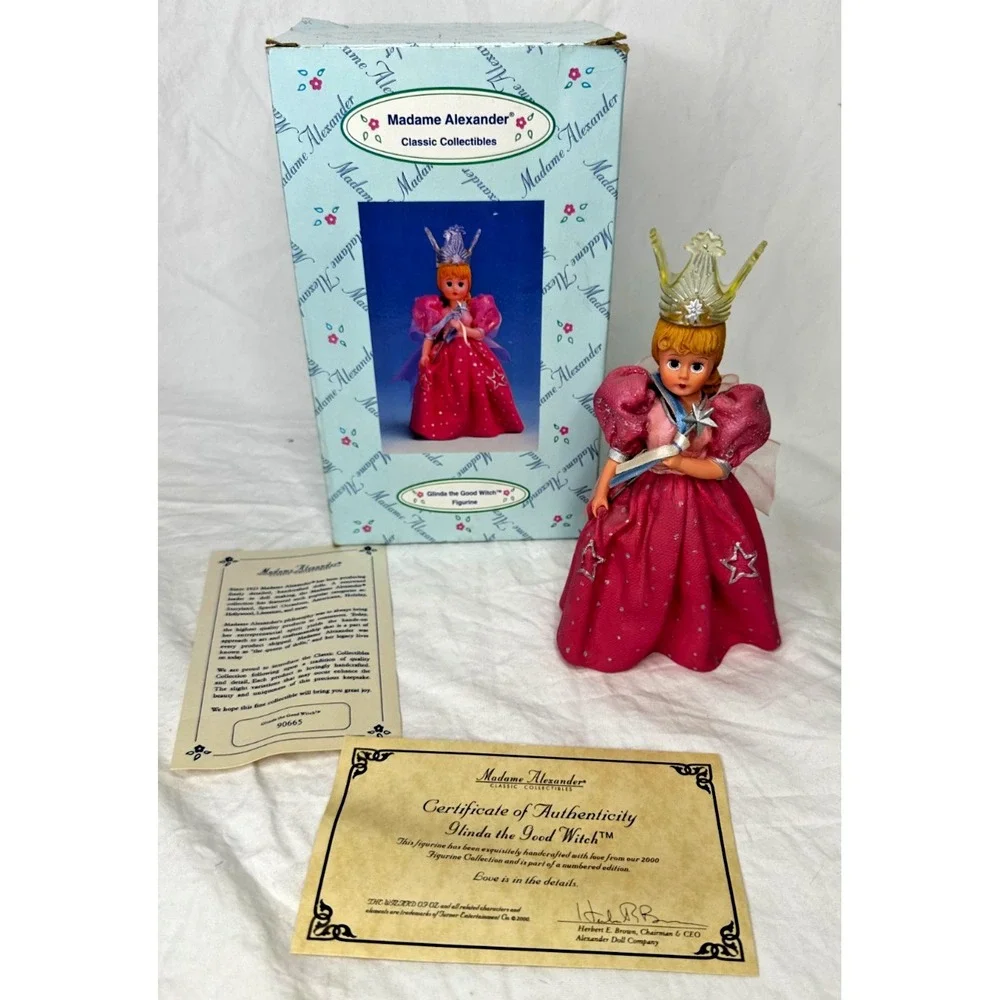Madame Alexander Glinda The Good Witch Resin Numbered COA Paperwork 2000